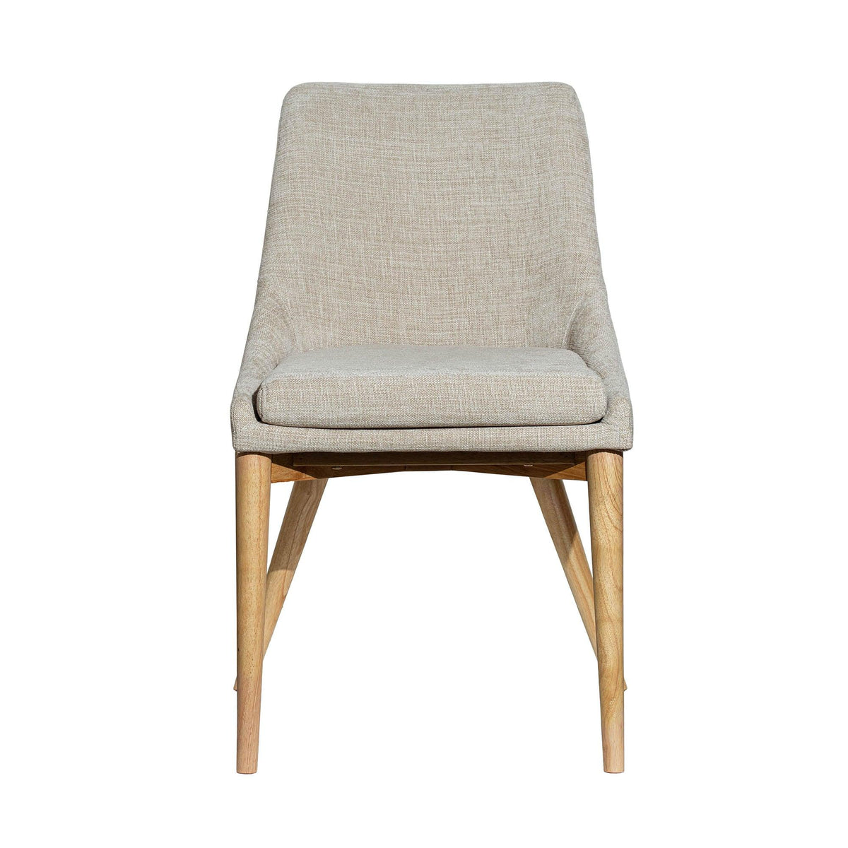 LH Home Fritz Side Dining Chair - Taupe w/ Natural Leg