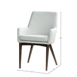 LH Home Fritz Arm Dining Chair - Ivory
