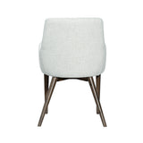 LH Home Fritz Arm Dining Chair - Ivory