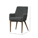 LH Home Fritz Arm Dining Chair - Slate