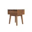 LH Home Gia 1 Drawer Nightstand - Warm Pecan