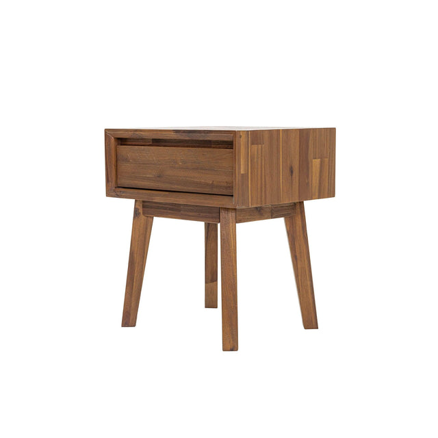 LH Home Gia 1 Drawer Nightstand - Warm Pecan