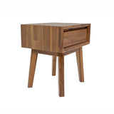 LH Home Gia 1 Drawer Nightstand - Warm Pecan