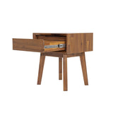 LH Home Gia 1 Drawer Nightstand - Warm Pecan