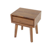 LH Home Gia 1 Drawer Nightstand - Warm Pecan
