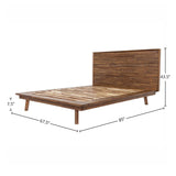 LH Home Gia Queen Bed - Warm Pecan