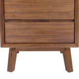 LH Home Gia 2 Drawer Nightstand - Warm Pecan