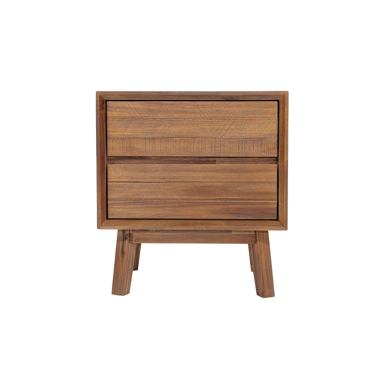 LH Home Gia 2 Drawer Nightstand - Warm Pecan