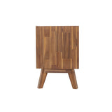 LH Home Gia 2 Drawer Nightstand - Warm Pecan