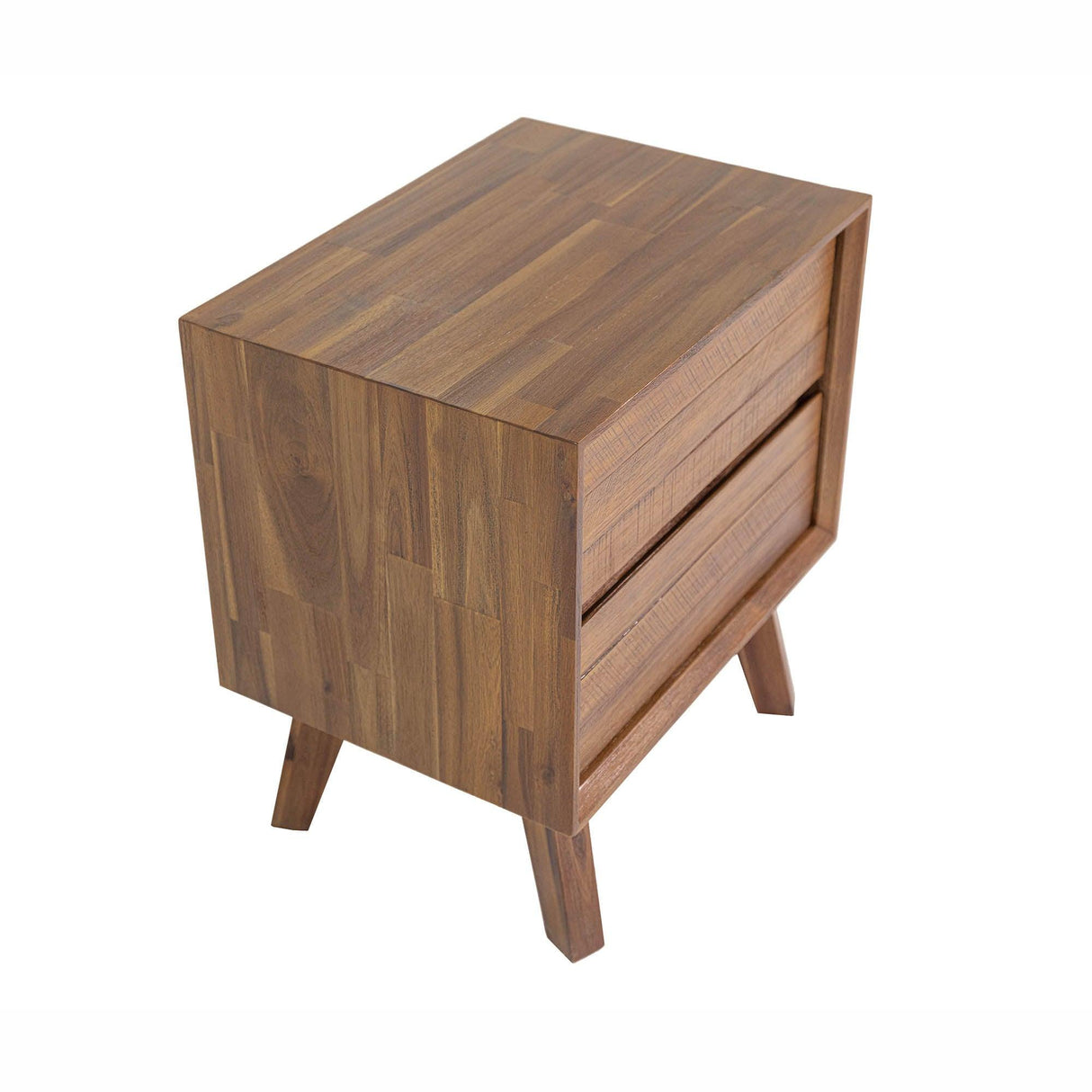 LH Home Gia 2 Drawer Nightstand - Warm Pecan