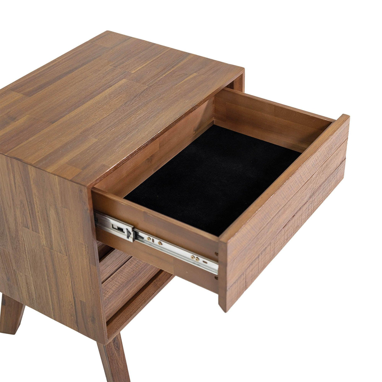 LH Home Gia 2 Drawer Nightstand - Warm Pecan