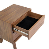 LH Home Gia 2 Drawer Nightstand - Warm Pecan