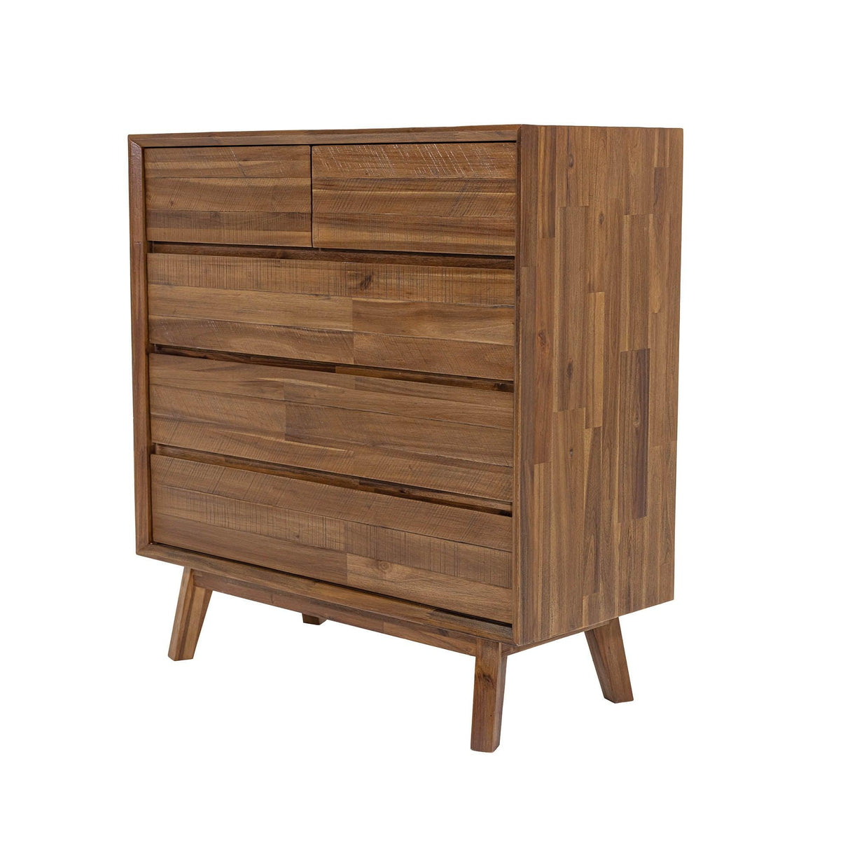 LH Home Gia 5 Drawer Chest - Warm Pecan