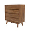LH Home Gia 5 Drawer Chest - Warm Pecan