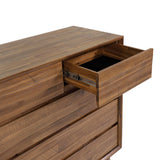 LH Home Gia 5 Drawer Chest - Warm Pecan