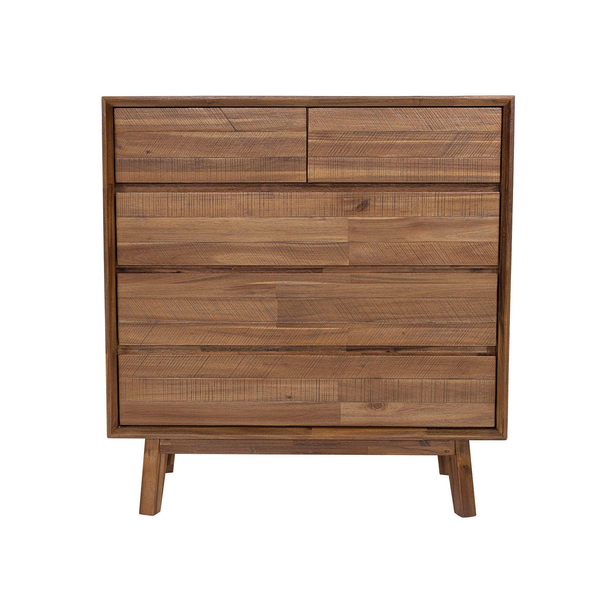 LH Home Gia 5 Drawer Chest - Warm Pecan