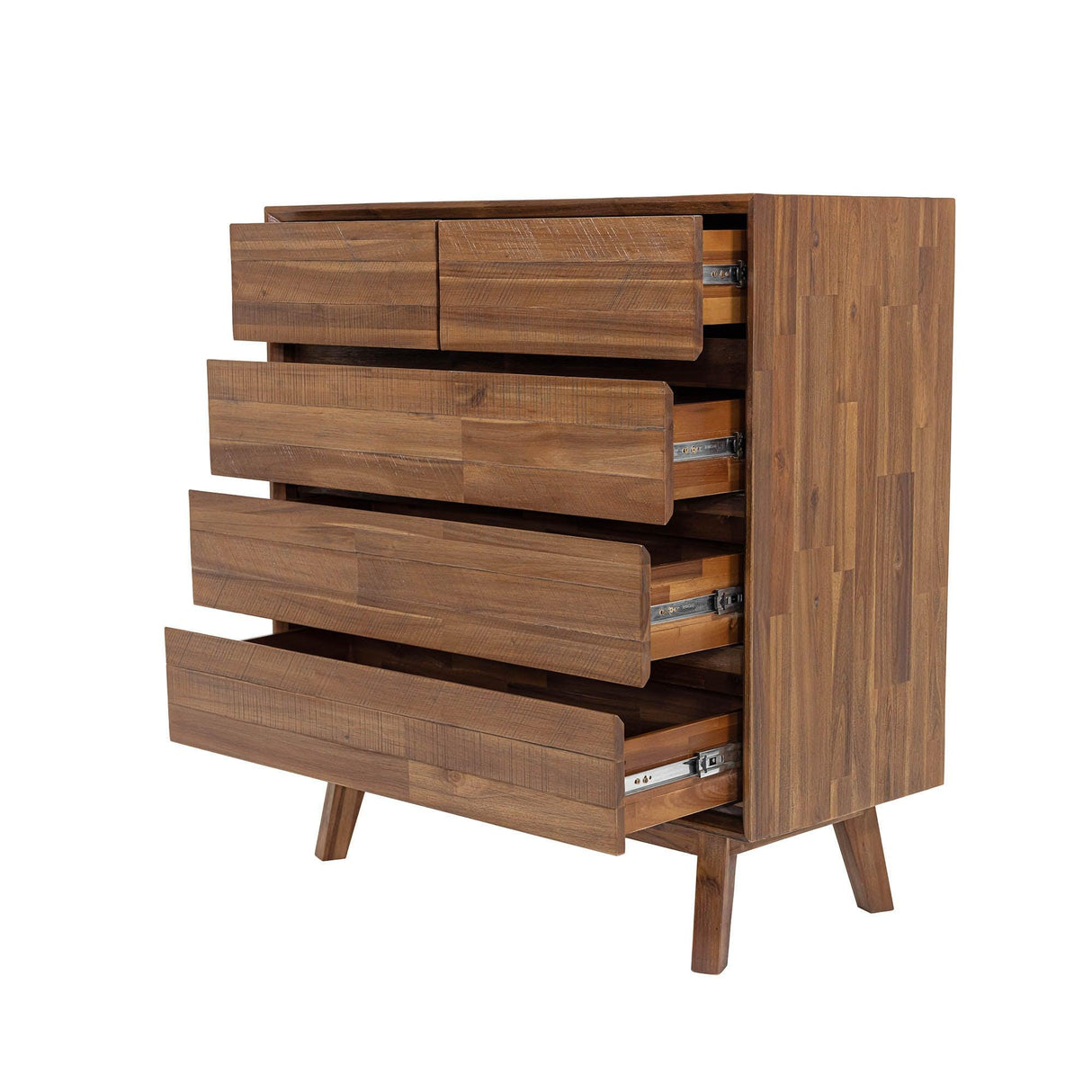 LH Home Gia 5 Drawer Chest - Warm Pecan