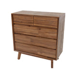 LH Home Gia 5 Drawer Chest - Warm Pecan