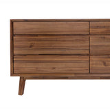 LH Home Gia 6 Drawer Dresser - Warm Pecan