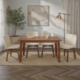 LH Home Gia Small Extension Dining Table w/ Butterfly System 55/71 - Warm Pecan