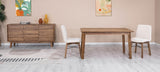 LH Home Gia Small Extension Dining Table w/ Butterfly System 55/71 - Warm Pecan
