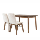 LH Home Gia Small Extension Dining Table w/ Butterfly System 55/71 - Warm Pecan