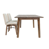 LH Home Gia Extension Dining Table 71/102" - Warm Pecan