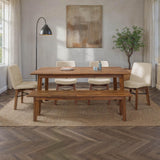 LH Home Gia Extension Dining Table 71/102" - Warm Pecan