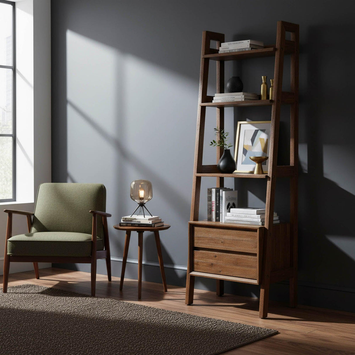 LH Home Gia Modular Bookcase - Warm Pecan