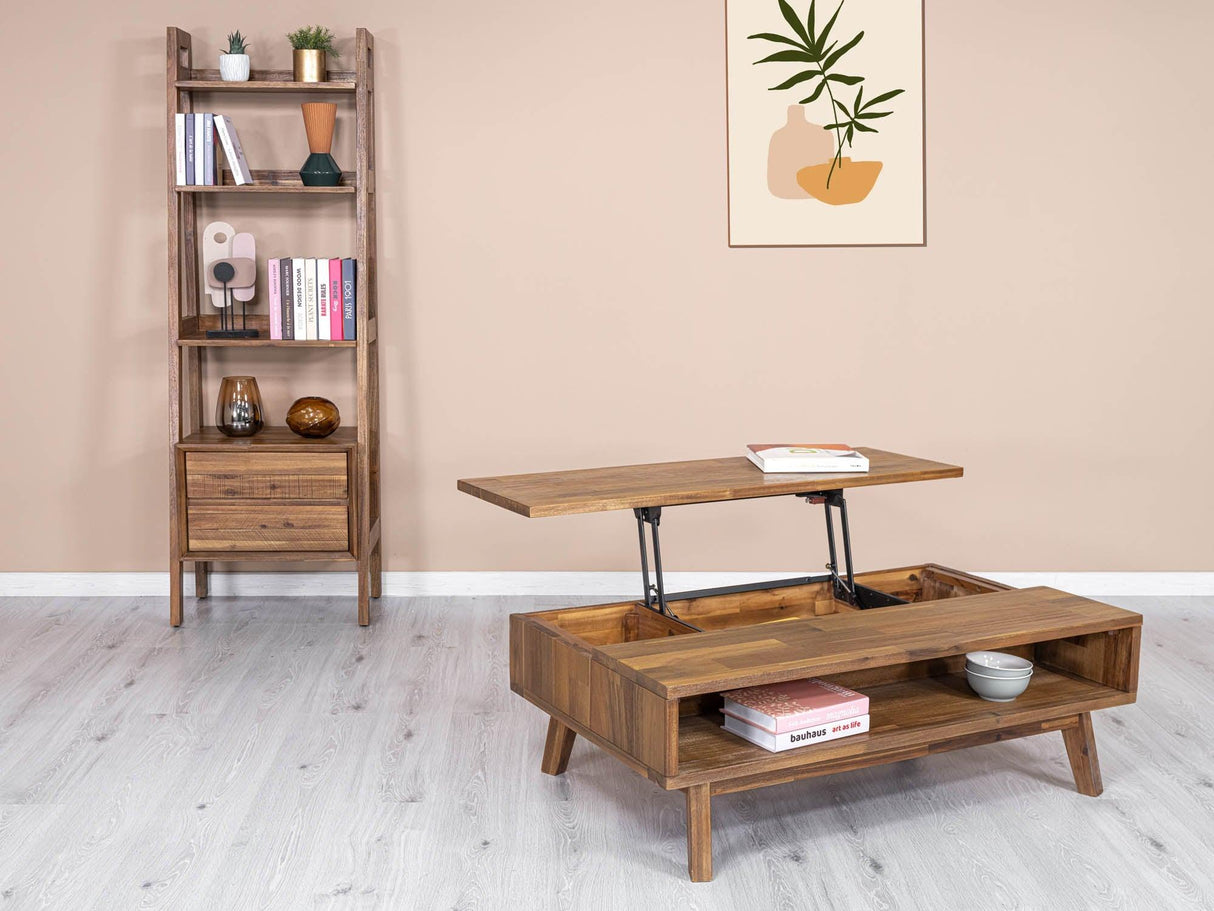 LH Home Gia Coffee Table w/ Lift Top - Warm Pecan