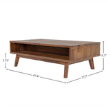 LH Home Gia Coffee Table w/ Lift Top - Warm Pecan