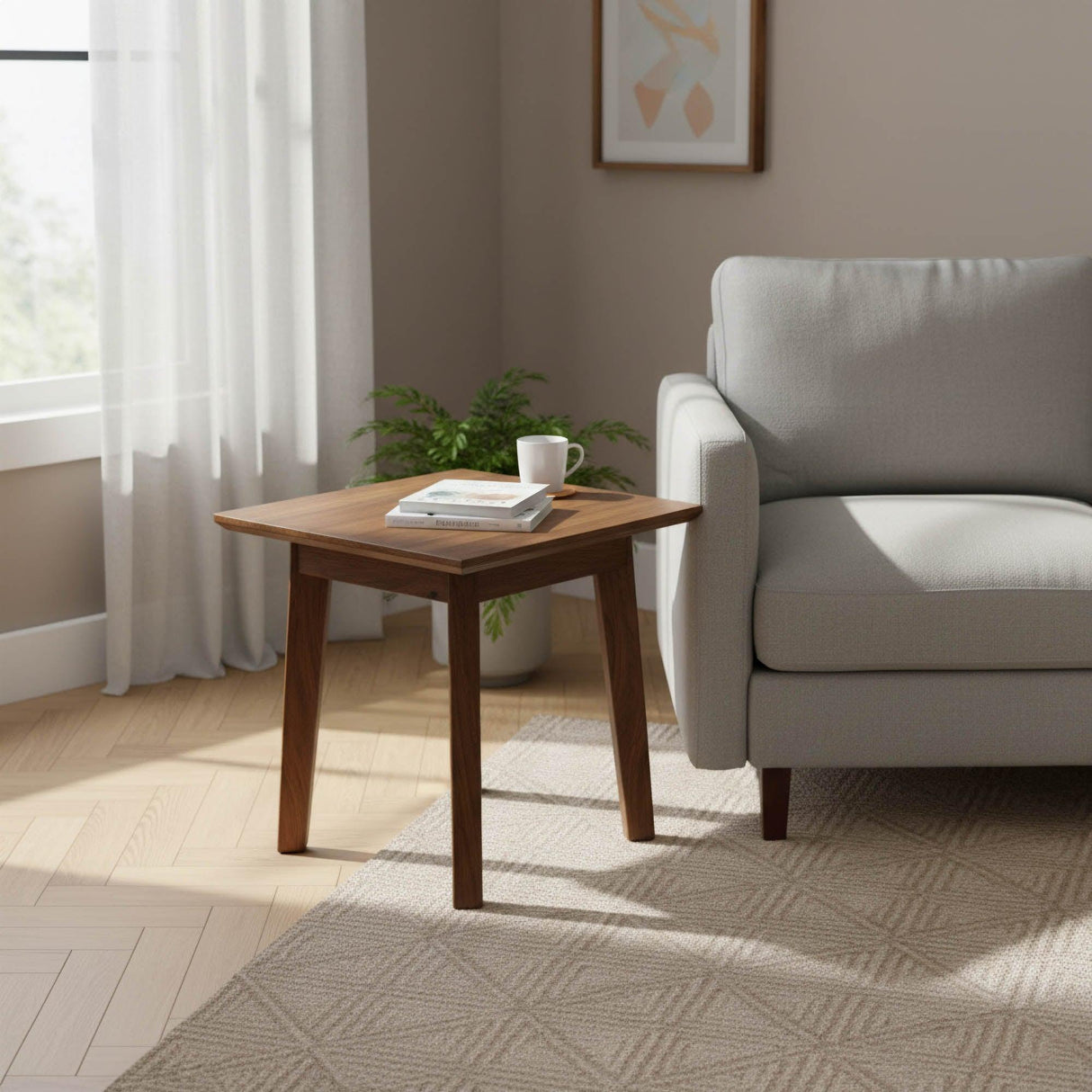LH Home Gia Side Table - Warm Pecan