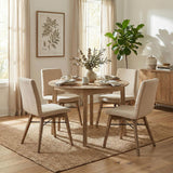 LH Home Gia Round Dining Table - Light Driftwood