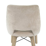 LH Home Gia Curved Dining Chair - Sand/Light Driftwood