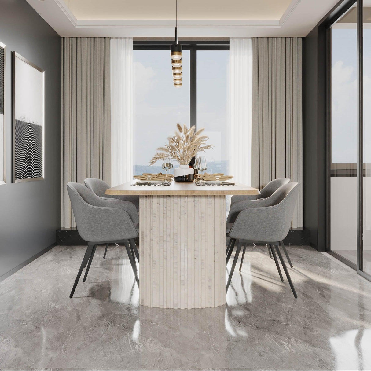LH Home Hedron Dining Table
