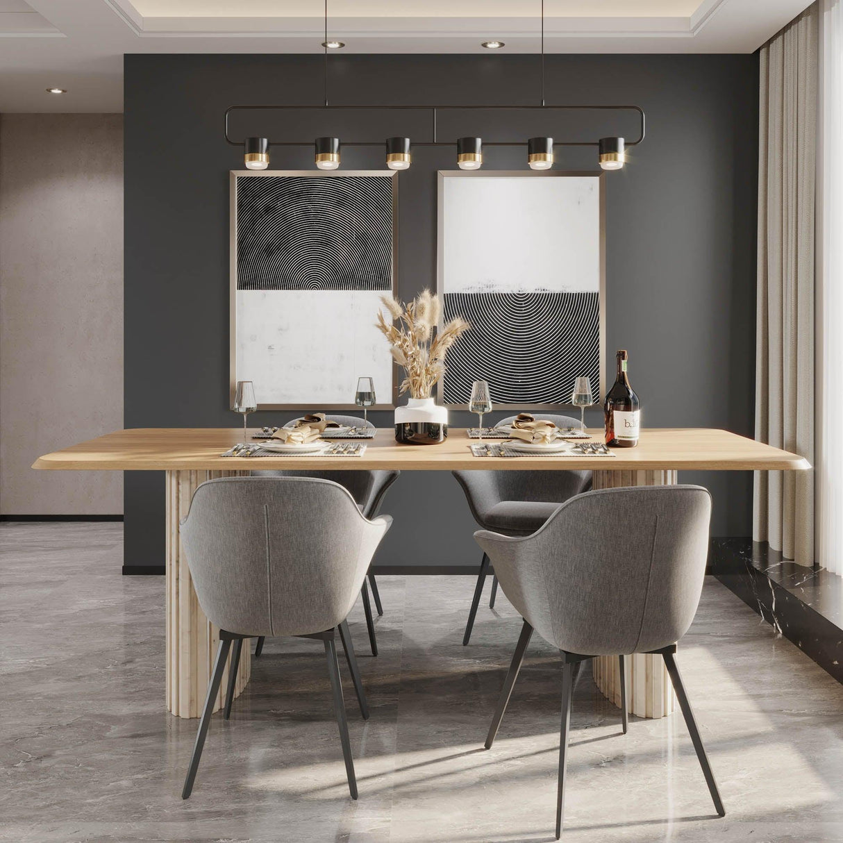 LH Home Hedron Dining Table