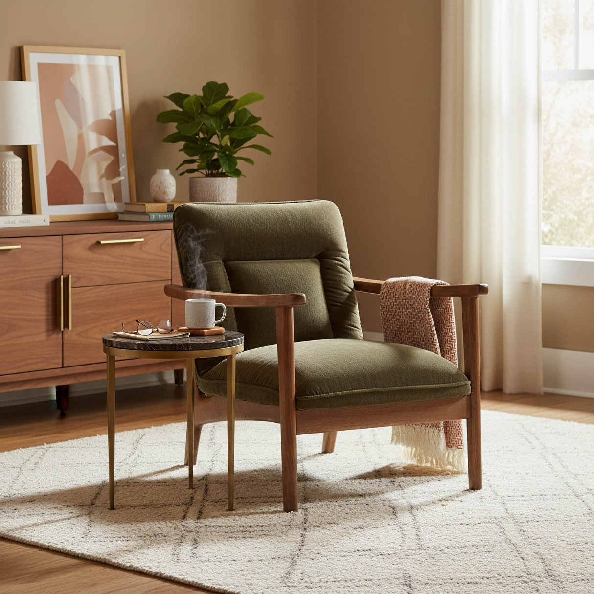 LH Home Highland Club Chair - Pine