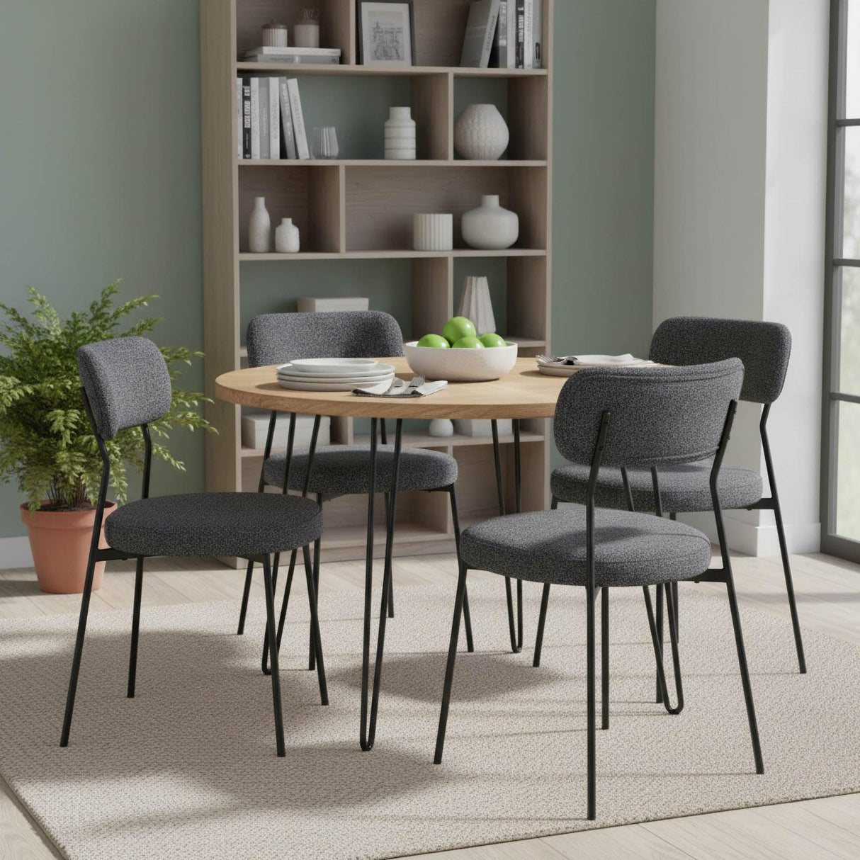 LH Home Kai Dining Chair - Chunky Grey