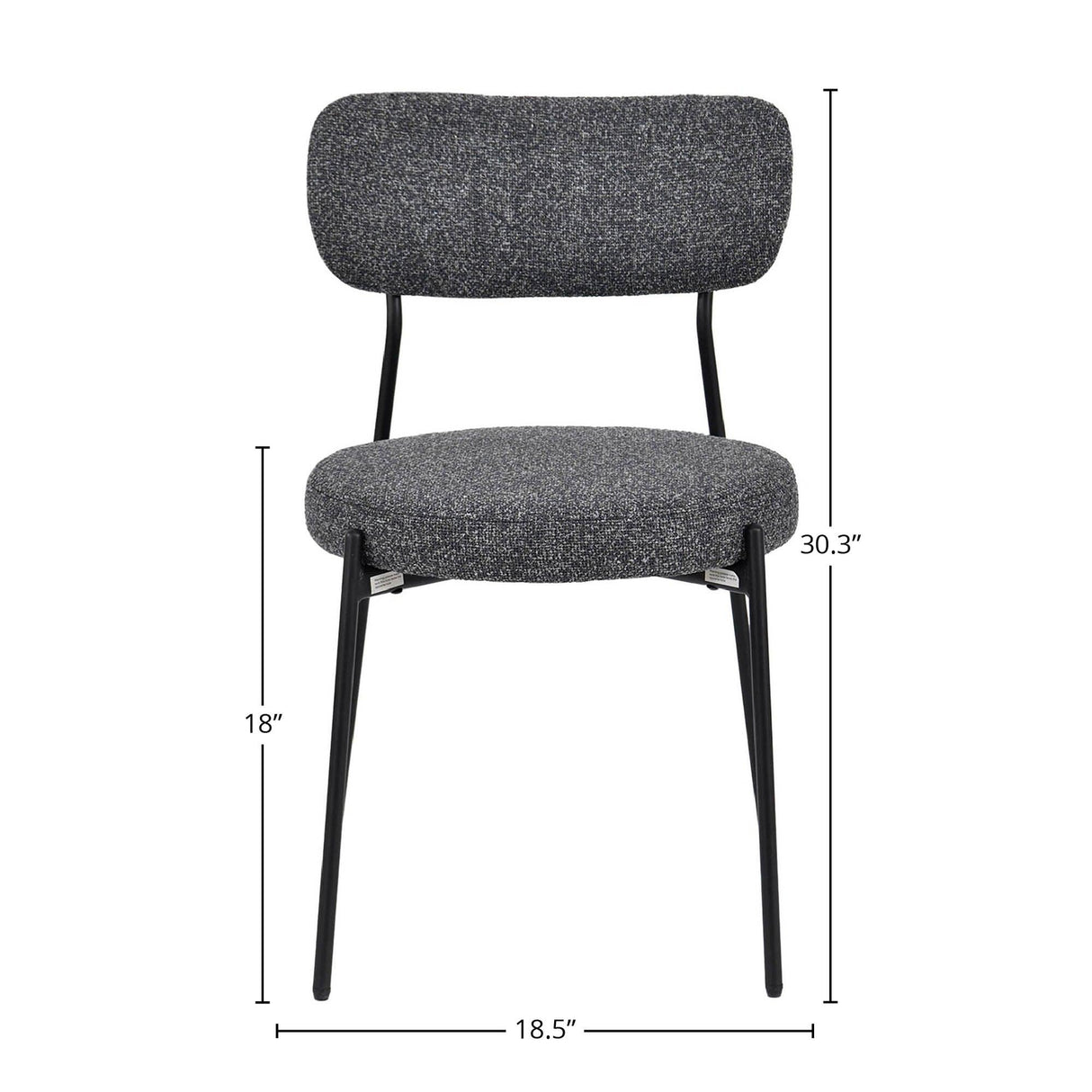 LH Home Kai Dining Chair - Chunky Grey