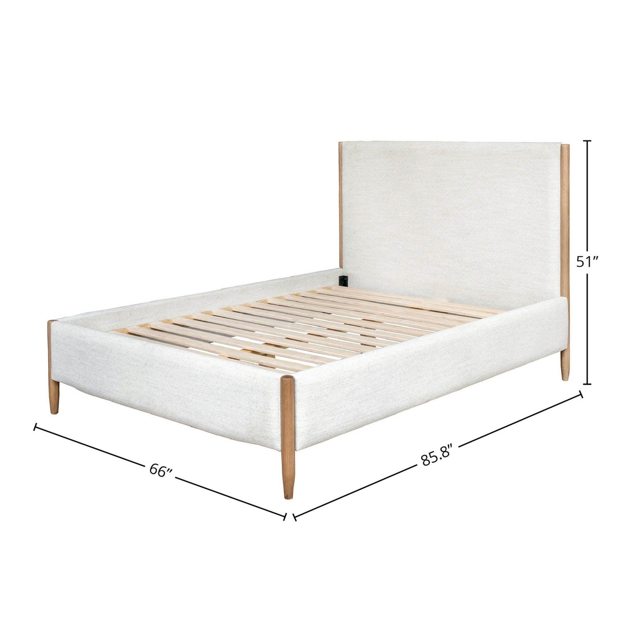 LH Home Kamelia Queen Bed - Sand