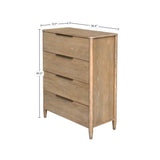 LH Home Kamelia 4 Drawer Chest - Sand