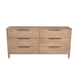 LH Home Kamelia 6 Drawer Dresser - Sand