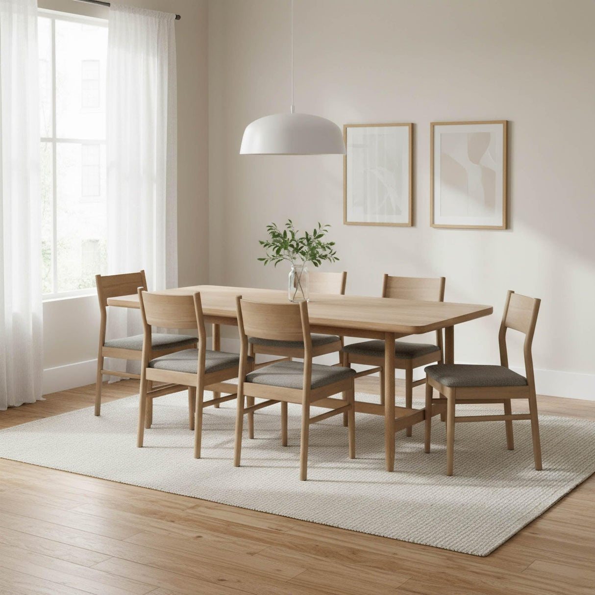 LH Home Kamelia Dining Table - Sand