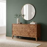 LH Home Mappa 3 Door Sideboard - Dark Burl