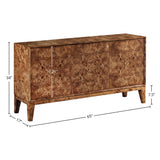 LH Home Mappa 3 Door Sideboard - Dark Burl