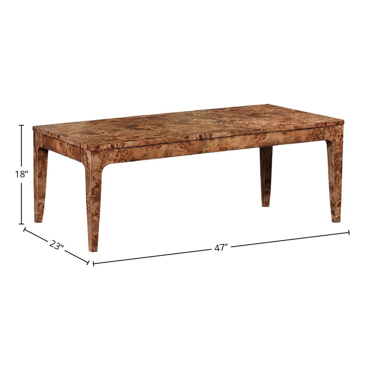 LH Home Mappa Coffee Table - Dark Burl