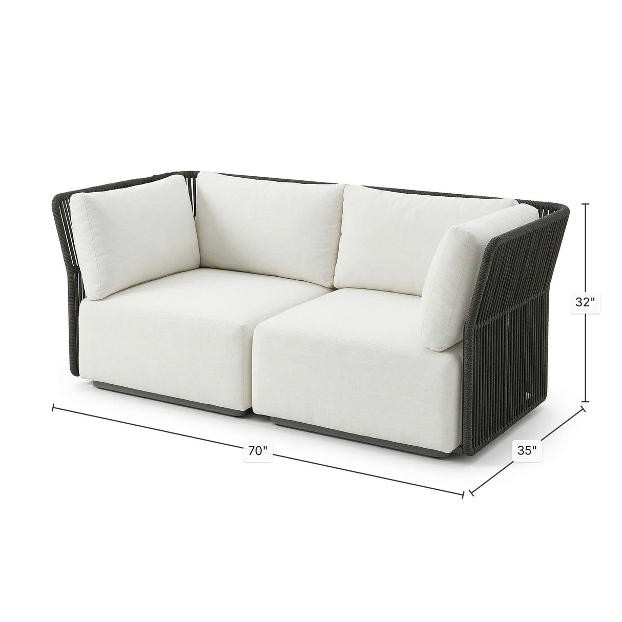 LH Home Naples Outdoor - Loveseat