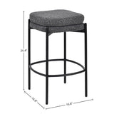 LH Home Nina Counter Stool - Chunky Grey