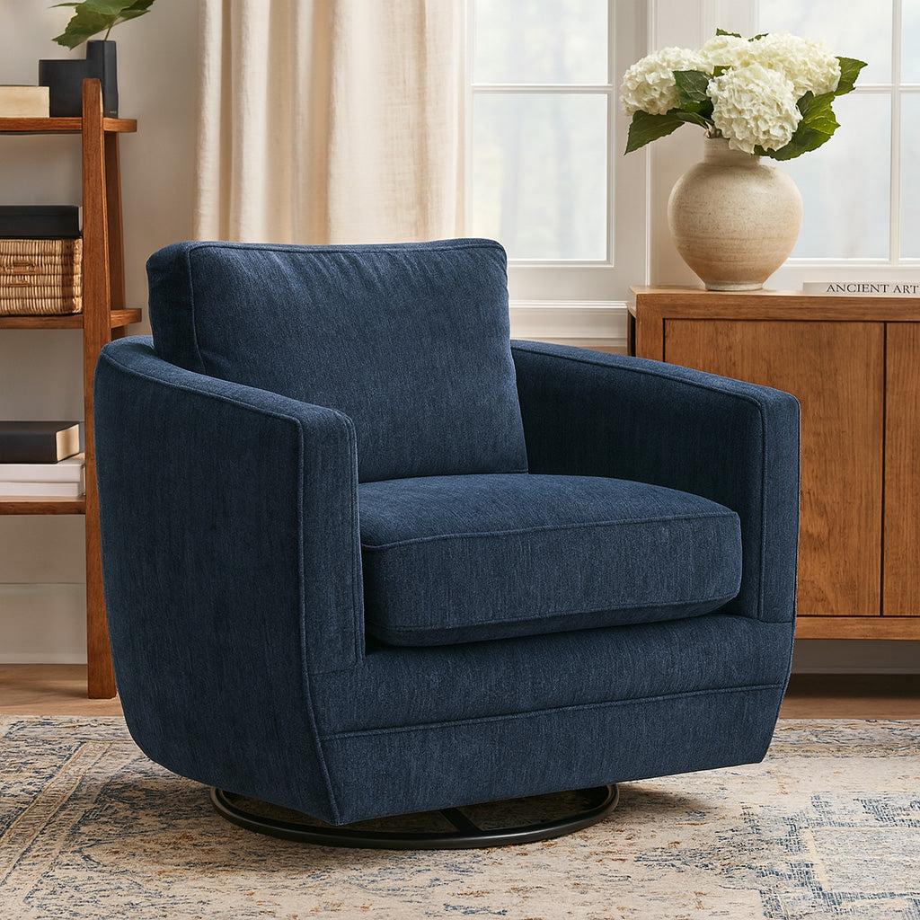 LH Home Baltimo Swivel Glider - Peacock Blue