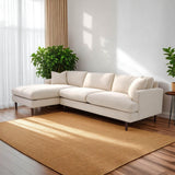 LH Home Martha Left Sectional Sofa - Beach Alabaster
